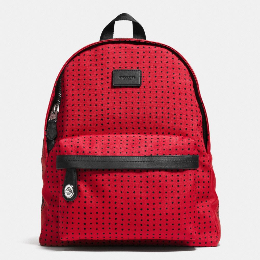 SMALL CAMPUS BACKPACK IN PRINTED CANVAS - COACH F34855 -  SVDRK