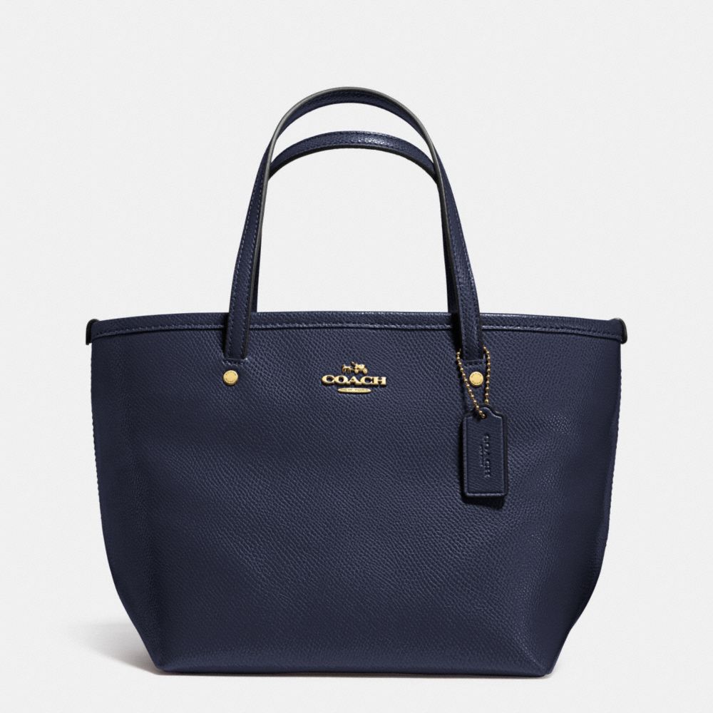 CROSSGRAIN MINI STREET TOTE - COACH f34871 - LIGHT GOLD/MIDNIGHT