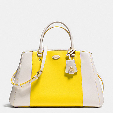 COACH MARGOT CARRYALL IN BICOLOR CROSSGRAIN LEATHER -  LIGHT GOLD/YELLOW/CHALK - f34913