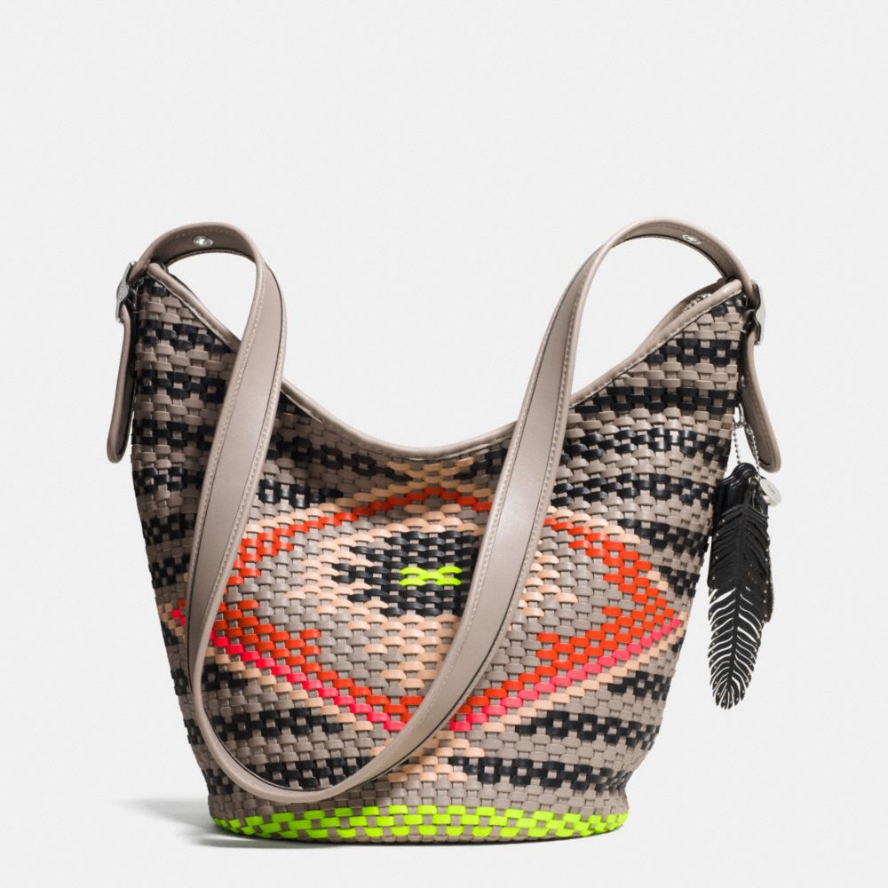 COACH DUFFLE IN WOVEN LEATHER - SVE2M - F35053