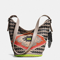 COACH DUFFLE IN WOVEN LEATHER - SVE2M - F35053