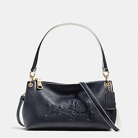 COACH CHARLEY CROSSBODY IN COLORBLOCK PEBBLE LEATHER - LIBGE - f35298