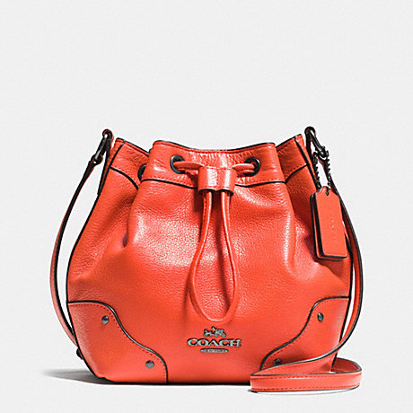 COACH BABY MICKIE DRAWSTRING SHOULDER BAG IN GRAIN LEATHER - QBORG - f35363
