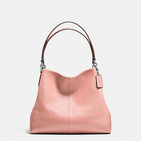 COACH PHOEBE SHOULDER BAG IN PEBBLE LEATHER - SILVER/BLUSH - f35723