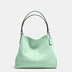 COACH PHOEBE SHOULDER BAG IN PEBBLE LEATHER - SILVER/SEAGLASS - F35723