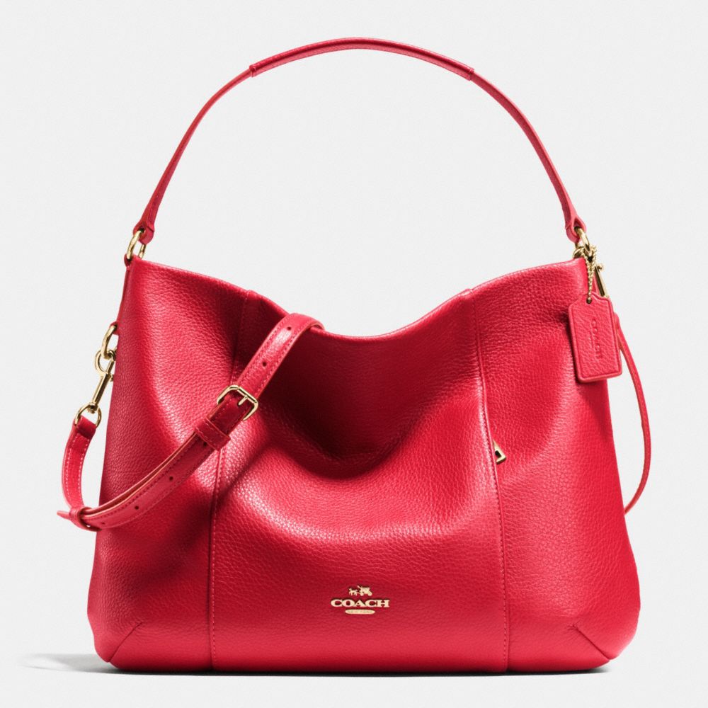 COACH EAST/WEST ISABELLE SHOULDER BAG IN PEBBLE LEATHER - IME8B - F35809