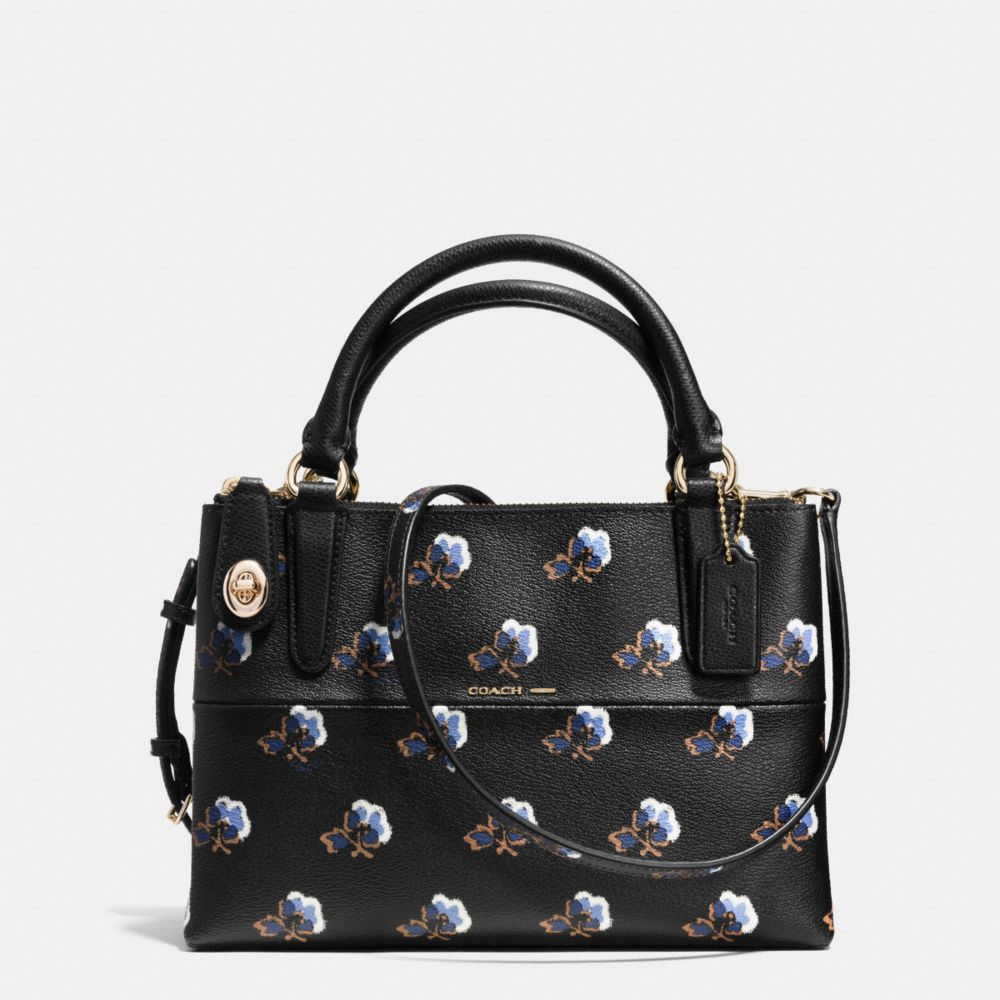 MINI BOROUGH BAG IN BRAMBLE ROSE PRINT COATED CANVAS - COACH f35894 - IME2C