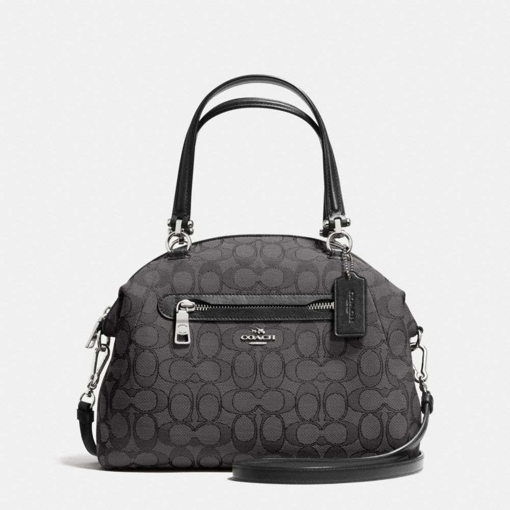 PRAIRIE SATCHEL IN SIGNATURE - COACH f36311 - SILVER/BLACK  SMOKE/BLACK