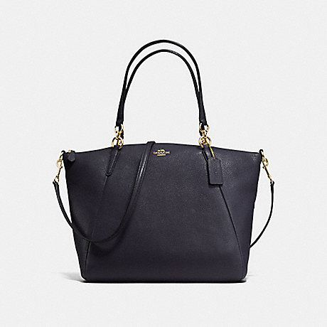 COACH KELSEY SATCHEL IN PEBBLE LEATHER - IMITATION GOLD/MIDNIGHT - f36591