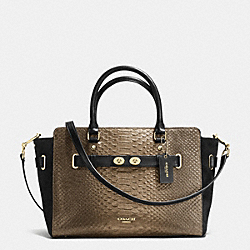 COACH BLAKE CARRYALL IN METALLIC EXOTIC EMBOSSED LEATHER - IMITATION GOLD/GOLD/BRONZE - F36655