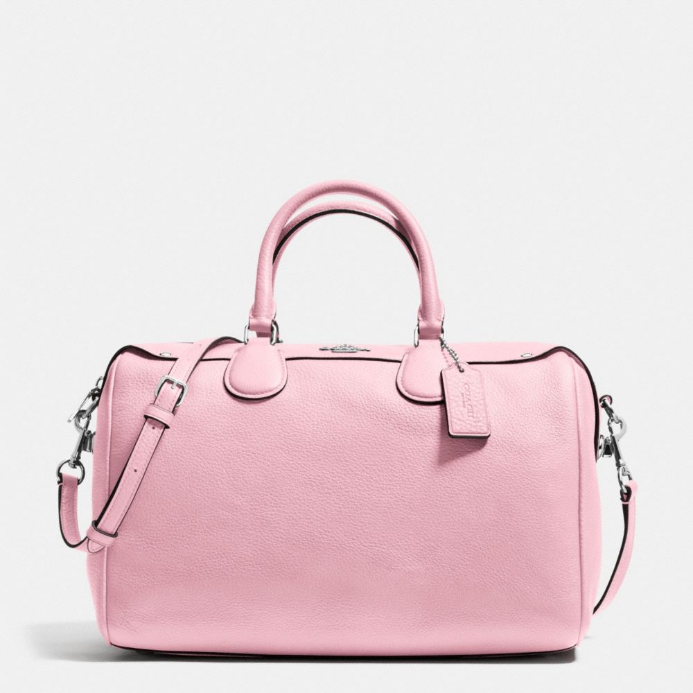 COACH BENNETT SATCHEL IN PEBBLE LEATHER - SILVER/PETAL - F36672