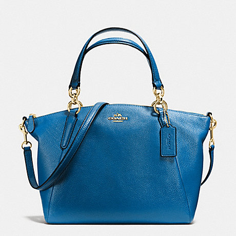 COACH SMALL KELSEY SATCHEL IN PEBBLE LEATHER - IMITATION GOLD/BRIGHT MINERAL - f36675