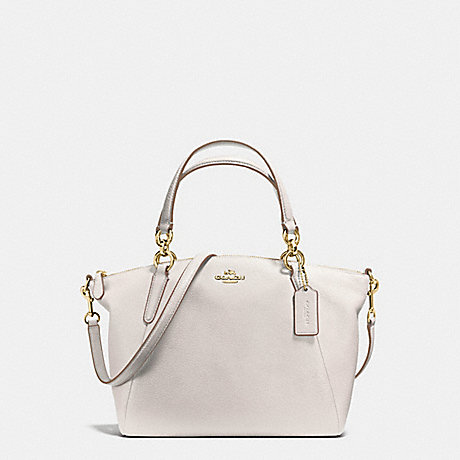 COACH SMALL KELSEY SATCHEL IN PEBBLE LEATHER - IMITATION GOLD/CHALK - f36675