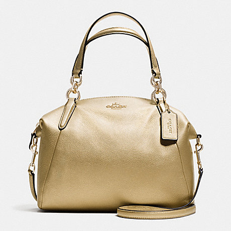 COACH SMALL KELSEY SATCHEL IN PEBBLE LEATHER - IMITATION GOLD/GOLD - f36675