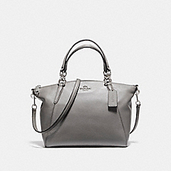 COACH SMALL KELSEY SATCHEL IN PEBBLE LEATHER - SILVER/HEATHER GREY - F36675