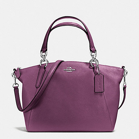 COACH SMALL KELSEY SATCHEL IN PEBBLE LEATHER - SILVER/MAUVE - f36675