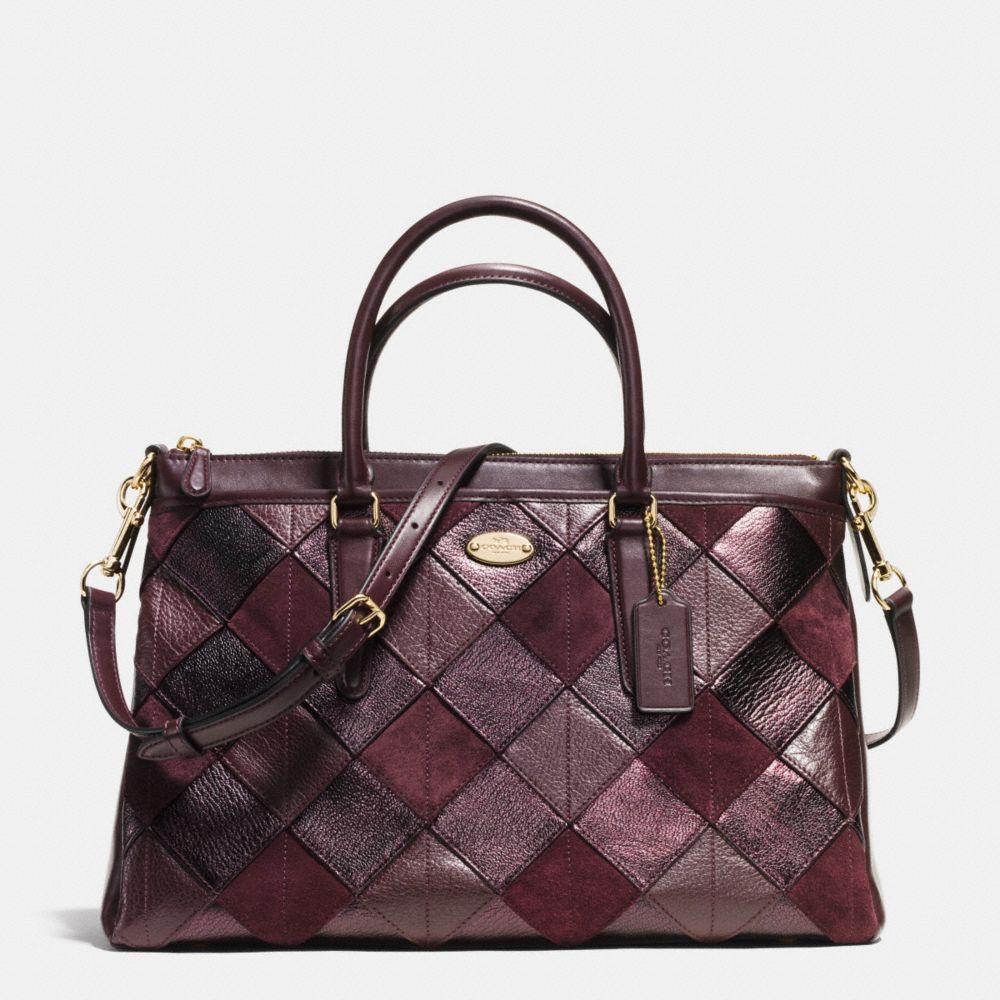 MORGAN SATCHEL IN PATCHWORK LEATHER - COACH f36698 - IMREM