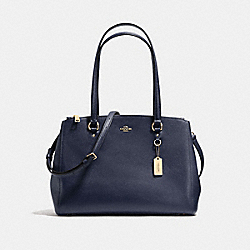 COACH STANTON CARRYALL IN CROSSGRAIN LEATHER - LIGHT GOLD/NAVY - F37148