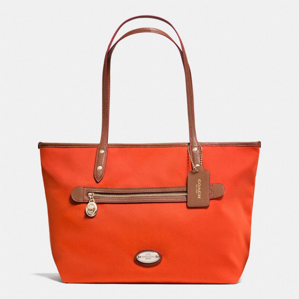 TOTE IN POLYESTER TWILL - COACH f37336 - IMPEP