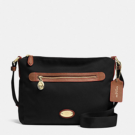 COACH FILE BAG IN POLYESTER TWILL - IMITATION GOLD/BLACK F37336 - f37337
