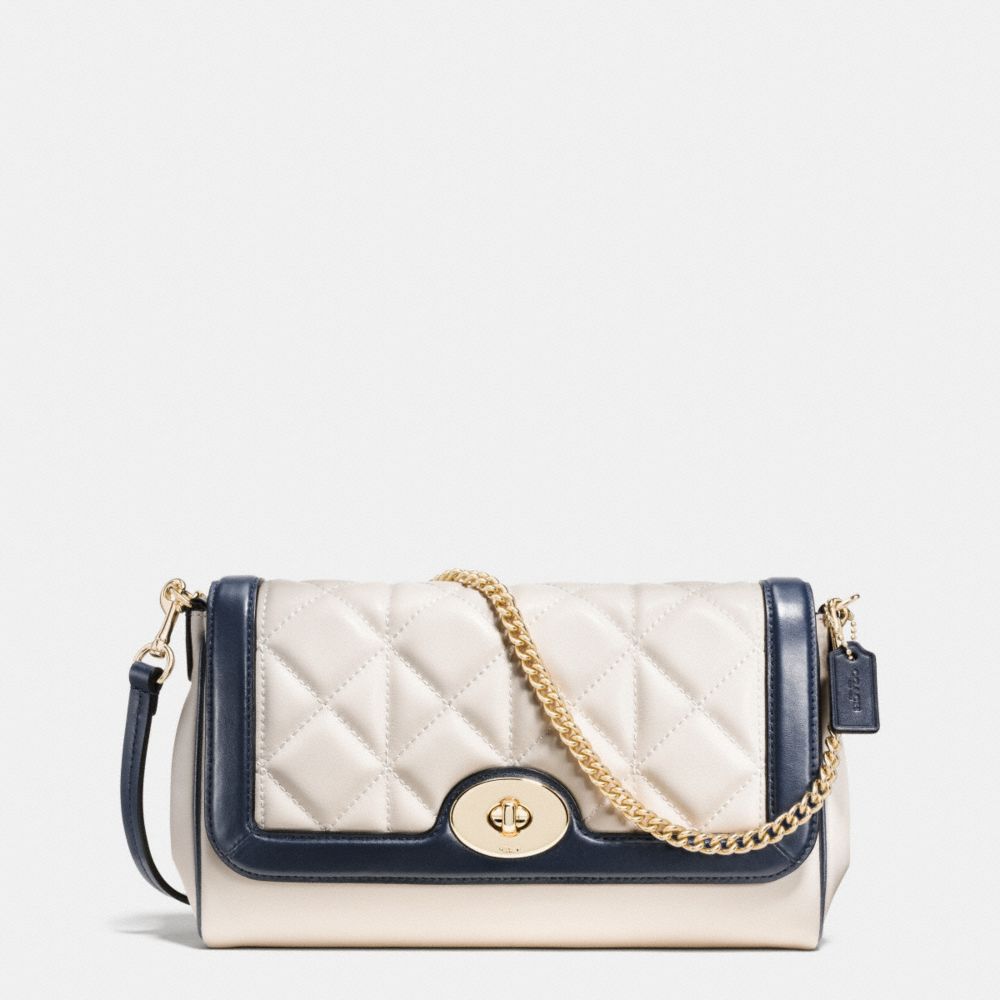 RUBY CROSSBODY IN QUILTED CALF LEATHER - COACH f37723 - IMITATION GOLD/CHALK/MIDNIGHT