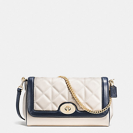 COACH RUBY CROSSBODY IN QUILTED CALF LEATHER - IMITATION GOLD/CHALK/MIDNIGHT - f37723