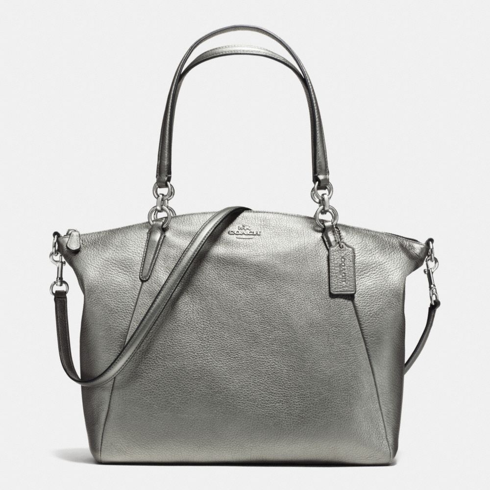 KELSEY SATCHEL IN GRAIN LEATHER - COACH f37858 - SILVER/GUNMETAL