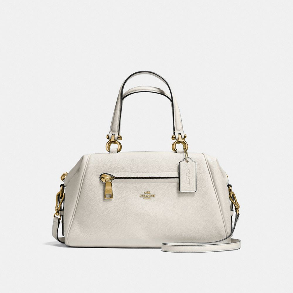 PRIMROSE SATCHEL IN POLISHED PEBBLE LEATHER - COACH f37934 - LIGHT GOLD/CHALK