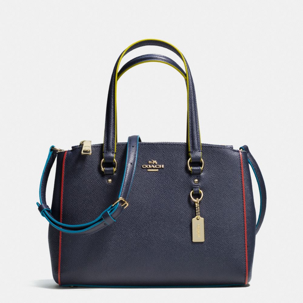 STANTON CARRYALL 26 IN EDGESTAIN LEATHER - COACH f38001 - LIGHT GOLD/NAVY