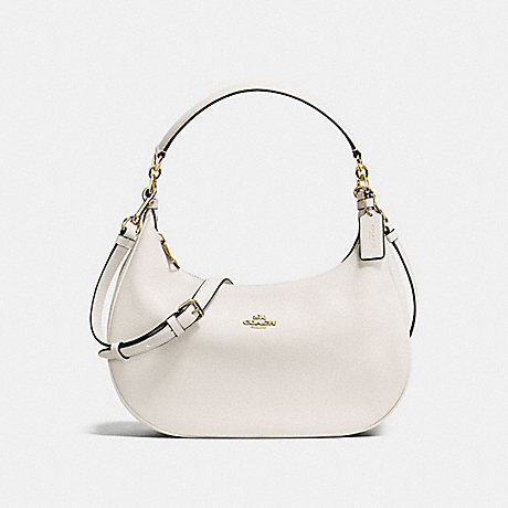 COACH HARLEY EAST/WEST HOBO IN PEBBLE LEATHER - IMITATION GOLD/CHALK - f38250