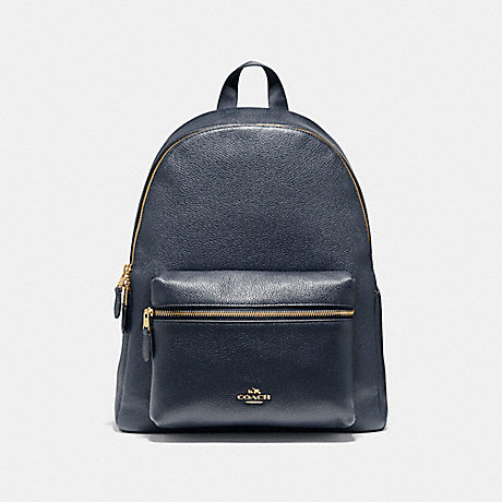 COACH CHARLIE BACKPACK - MIDNIGHT/LIGHT GOLD - f38288