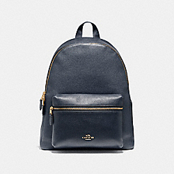 COACH CHARLIE BACKPACK - MIDNIGHT/LIGHT GOLD - F38288