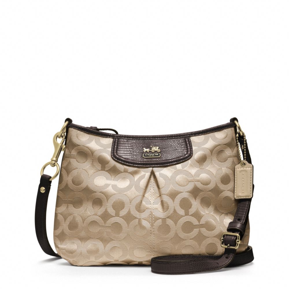 COACH MADISON OP ART SATEEN FASHION SWINGPACK - ONE COLOR - F46642