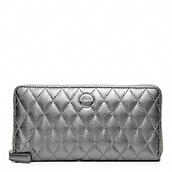 POPPY QUILTED LEATHER ACCORDION ZIP