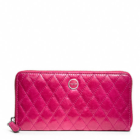 COACH POPPY QUILTED LEATHER ACCORDION ZIP -  - f47885