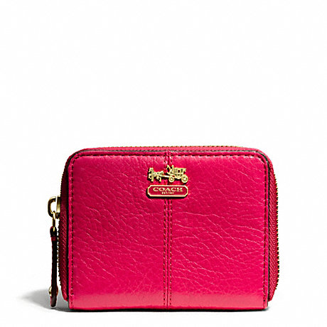 COACH MADISON LEATHER ZIP CARD CASE -  - f47931