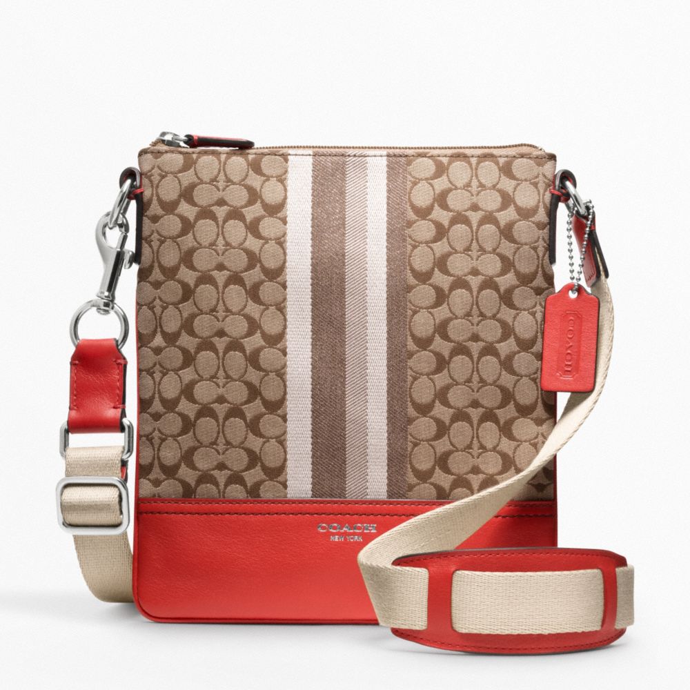 COACH SIGNATURE STRIPE SWINGPACK - ONE COLOR - F48001