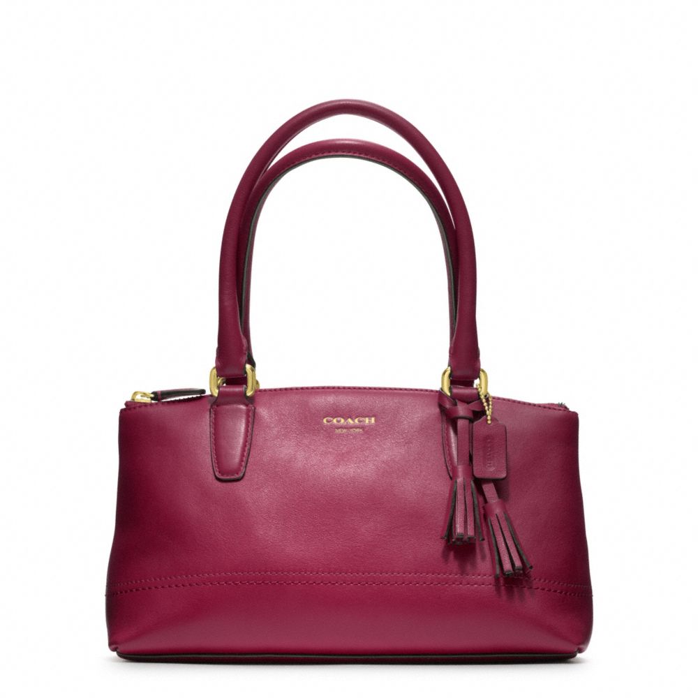 COACH LEGACY LEATHER MINI RORY BAG - BRASS/DEEP PORT - F48016