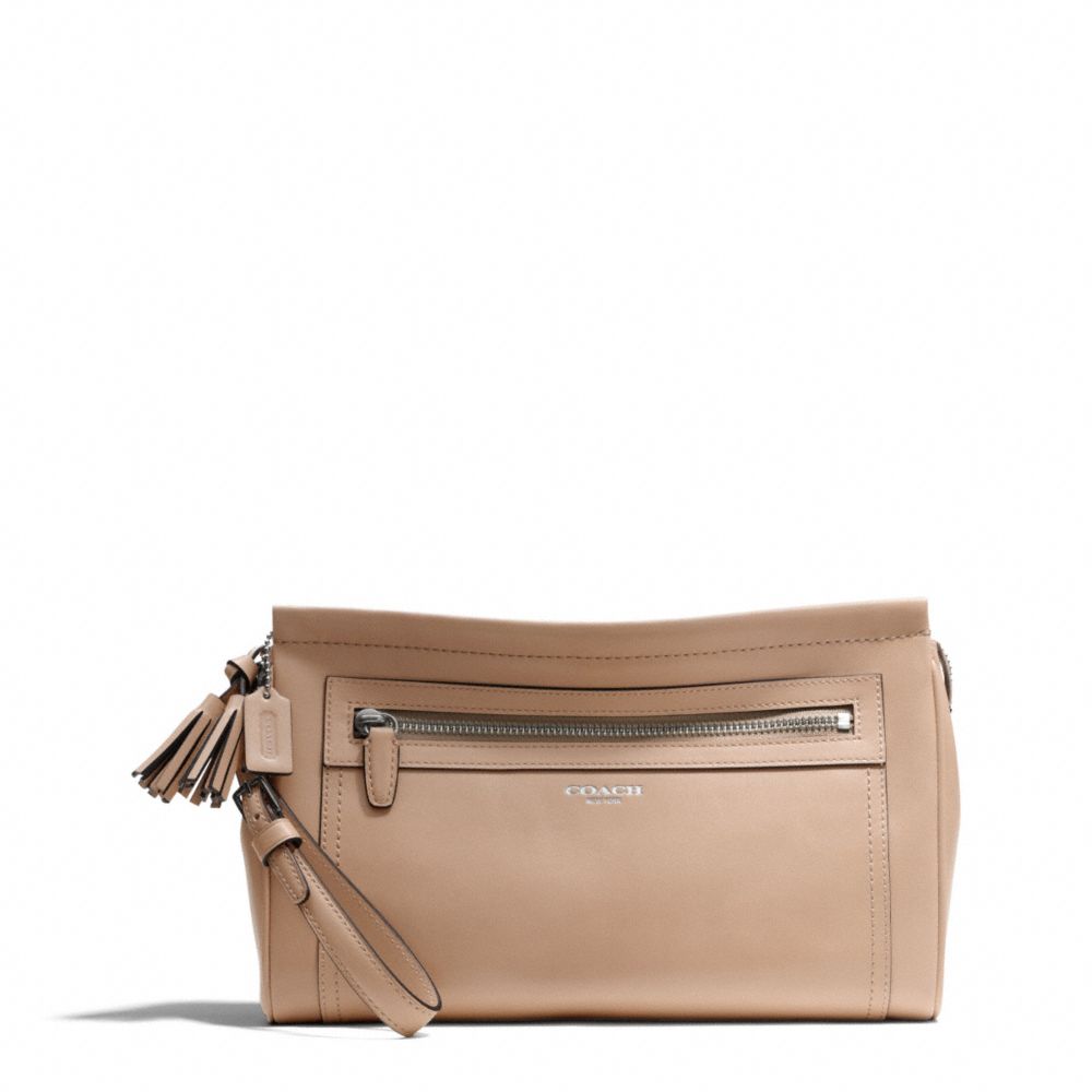 COACH LARGE CLUTCH IN LEATHER - ONE COLOR - F48021