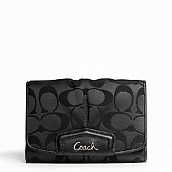 ASHLEY SIGNATURE SATEEN COMPACT CLUTCH