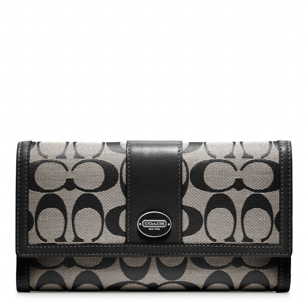 SIGNATURE CHECKBOOK WALLET - COACH f48445 - 27256