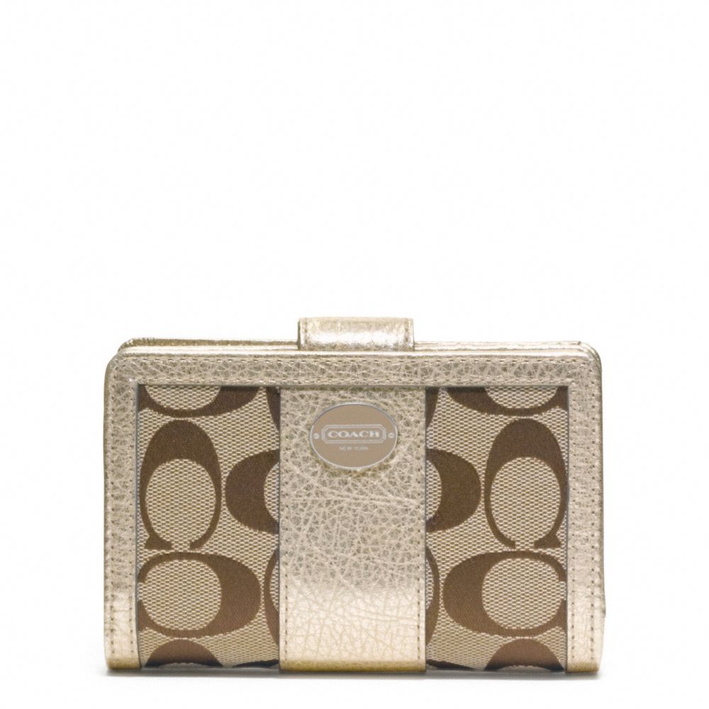 SIGNATURE MEDIUM ZIP WALLET - COACH f48450 - 25678