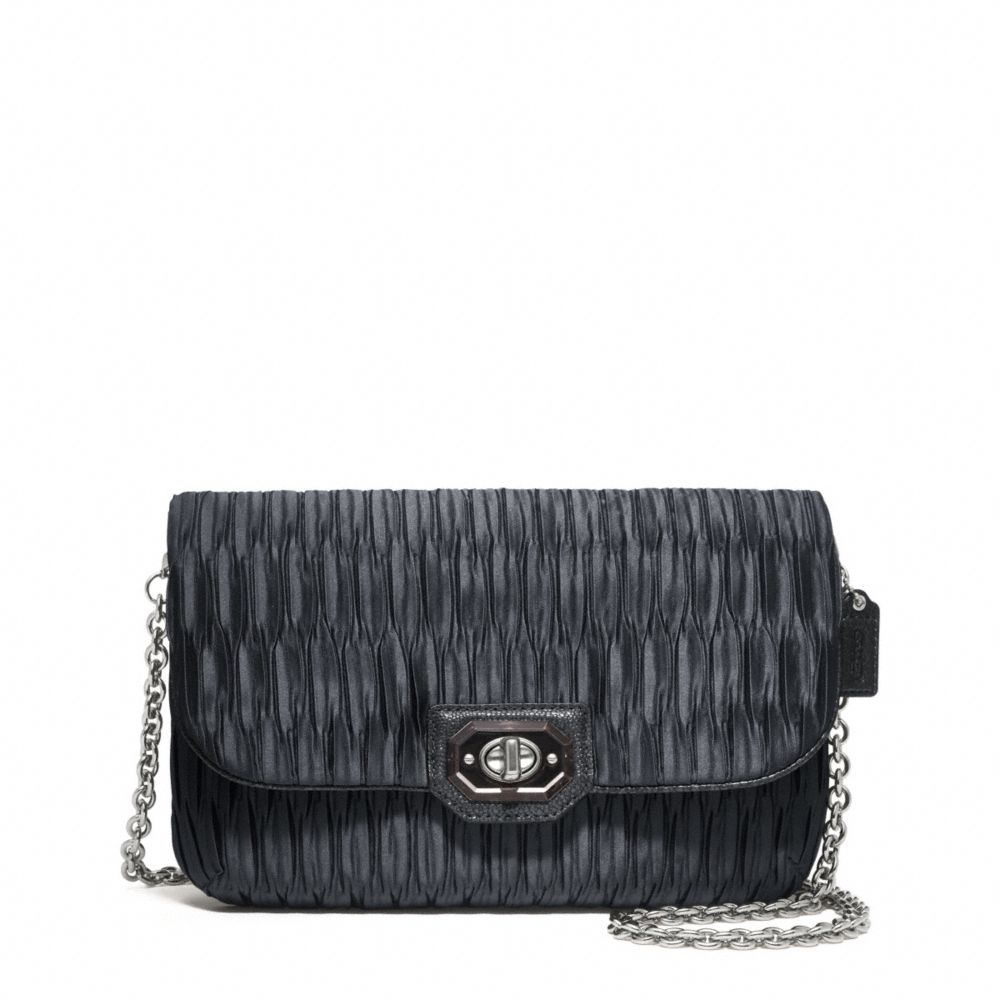 COACH MADISON PLEATED SATIN CLUTCH - ONE COLOR - F48493