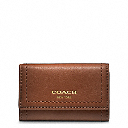 COACH LEATHER SIX RING KEY CASE - ONE COLOR - F48661