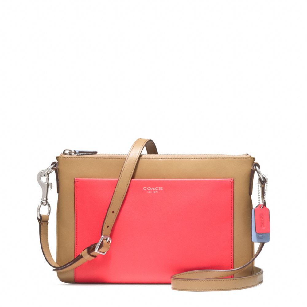 COLORBLOCK LEATHER EAST/WEST SWINGPACK - COACH f48872 - 30656