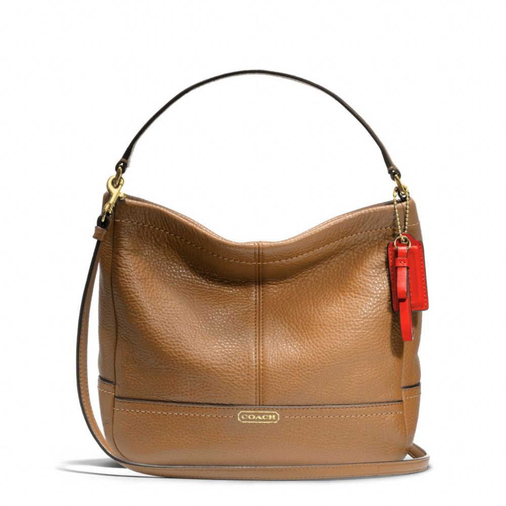 COACH PARK LEATHER MINI DUFFLE CROSSBODY - BRASS/BRITISH TAN - F49160