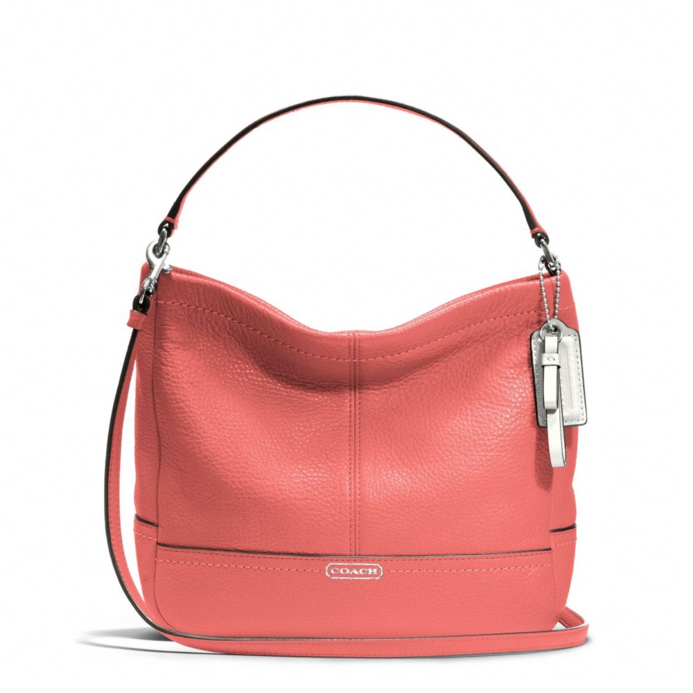 COACH PARK LEATHER MINI DUFFLE CROSSBODY - SILVER/TEAROSE - F49160