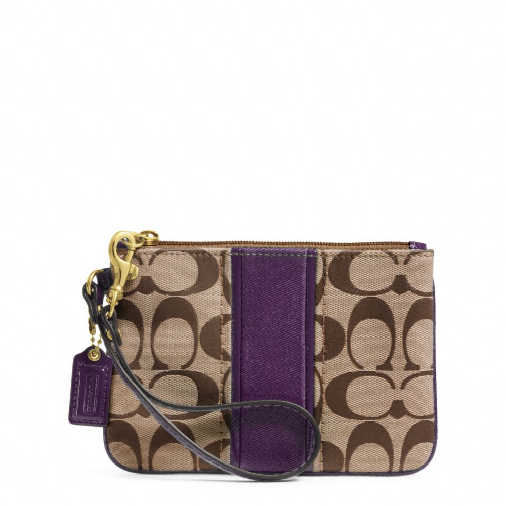 coach wristlets purple