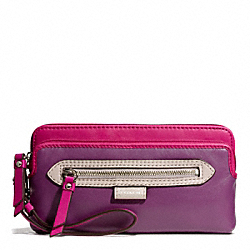 COACH DAISY SPECTATOR LEATHER DOUBLE ZIP WALLET - ONE COLOR - F49178