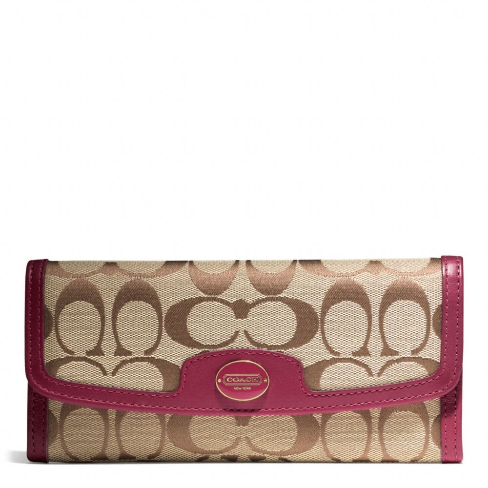 COACH SIGNATURE SOFT WALLET - ONE COLOR - F49218